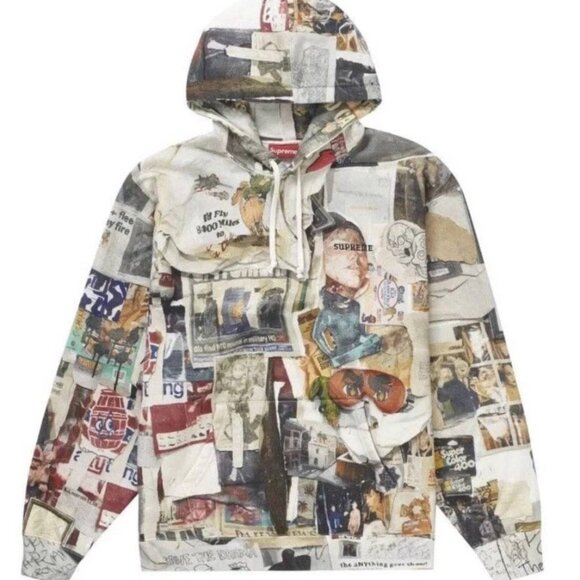 SUPREME DASHS WALL HOODIE sz X-LARGE - Picture 1 of 2